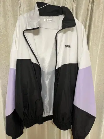 모노마트 빅 실루엣 절개 블루종 라이트 퍼플