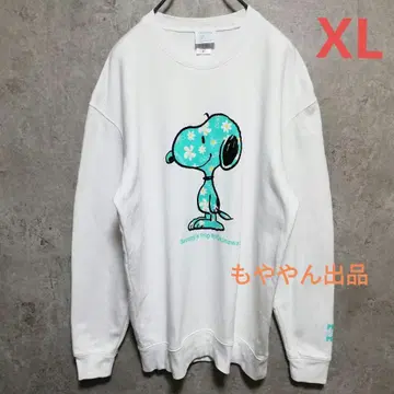 스누피 오키나와 POP.JP 콜라보 한정판 맨투맨 트레이닝복 XL