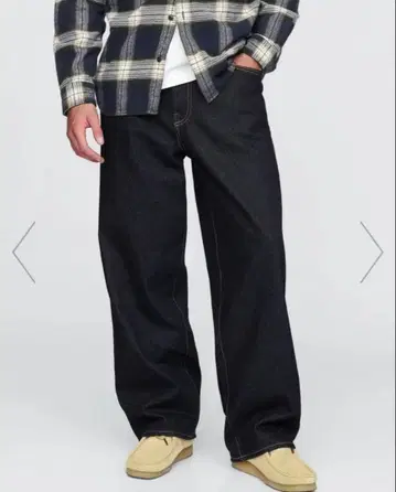 GAP 미사용 새상품 슈퍼 배기 데님 다크 린스