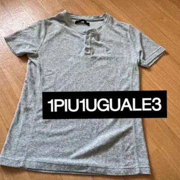 1piu1uguale3 파일 원단 티셔츠