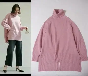 개럴개런트 BEARDSLEY 백 슬릿 터틀 니트 상의