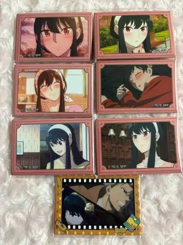 SPY x FAMILY 스파이 패밀리 트레이딩 스퀘어 캔뱃지 7개