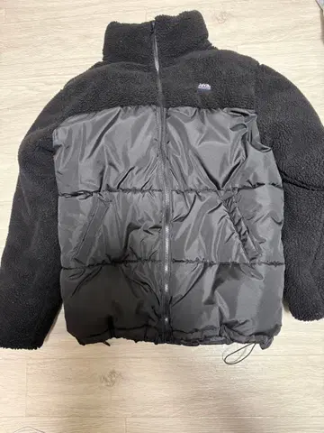 블랙 플리스 자켓 집업