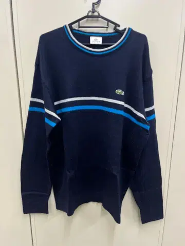 LACOSTE 스포츠 니트 스웨터 네이비 6