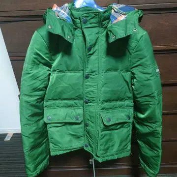 Abercrombie & Fitch 그린 다운 자켓 S