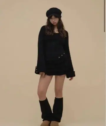 andmary Leia frill set up black