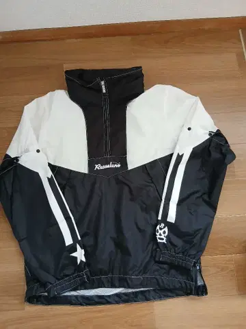 Russeluno 나일론 자켓 블랙/화이트