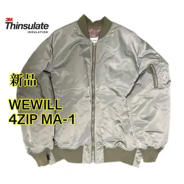 새상품 WEWILL 위윌 MA-1 4ZIP 봄버 자켓