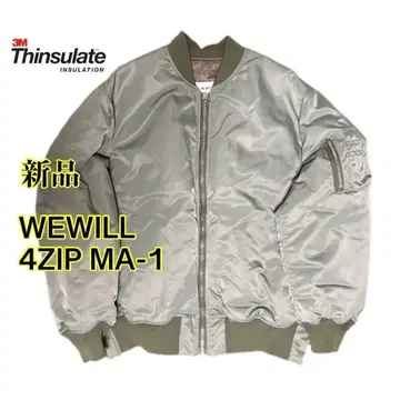 새상품 WEWILL 위윌 MA-1 4ZIP 봄버 자켓