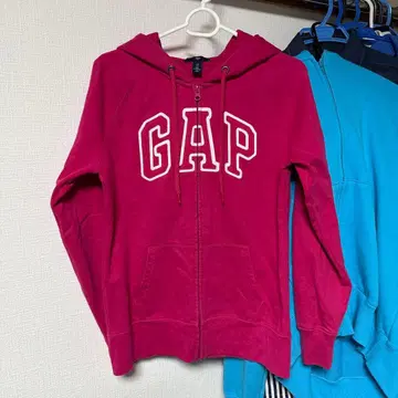 GAP 핑크 풀 집업 후드티 S