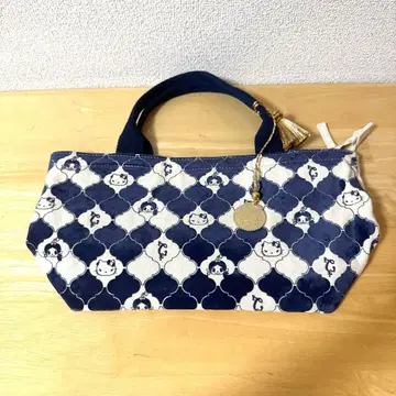 키티 x 아쿠비짱 토트백 네이비 MONO COMME CA