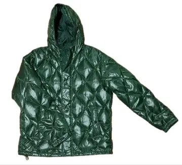 컨디션 최상 올드 유니클로 다이아 퀼트 프리미엄 다운 자켓 그린