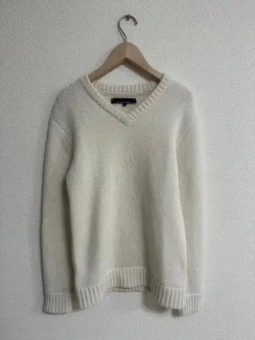 THE INOUE BROTHERS V넥 니트 알파카 100%