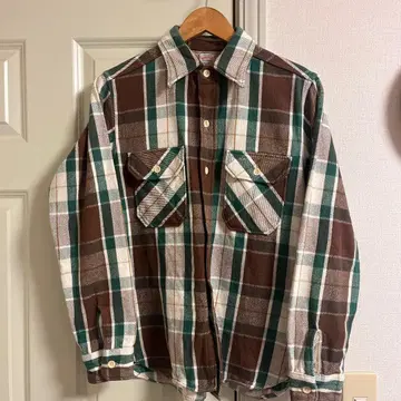 WAREHOUSE 체크 무늬 플란넬 셔츠 S