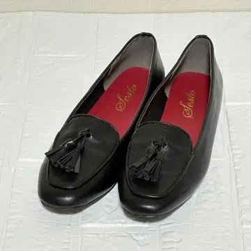 Sesto 블랙 가죽 느낌 태슬 로퍼 23.5cm 미사용 새상품