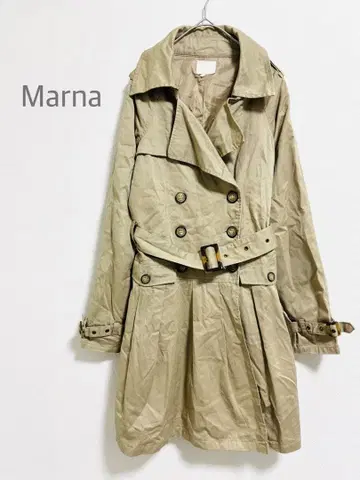 마나 트렌치코트 코튼 아우터 캐주얼 M 베이지