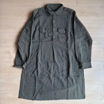 Engineered Garments 건클럽 체크 롱 셔츠