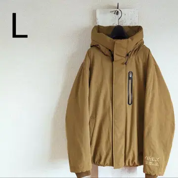 AVIREX 다운 재킷 후드 패딩 재킷 카키 L