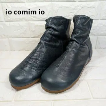 io comim io 숏부츠 24.5cm 네이비 가죽