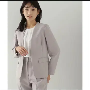 NATURAL BEAUTY BASIC 노카라 자켓 베이지 L