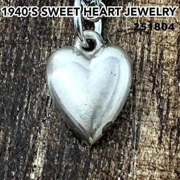 스위트하트 주얼리 무지 실버 빈티지 목걸이 NAVY