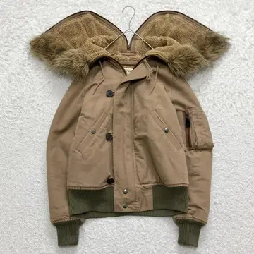 Y2K 아비렉스 N-2B 밀리터리 자켓 짧은 기장 퍼 보아 리브