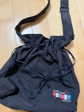 [ 미사용 ] 도쿄 디즈니 리조트 나일론 숄더백 블랙