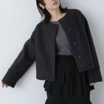 노카라 웨이브 샤기 블루종