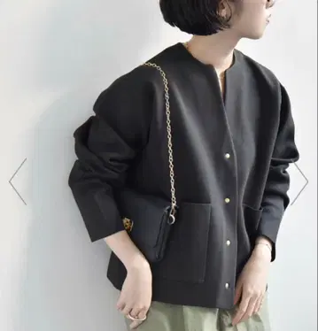 quaranciel: [ 손세탁 가능 ] 노카라 포켓 니트 자켓