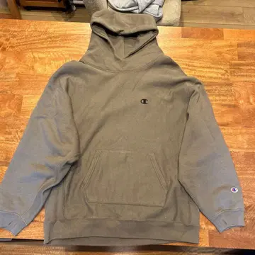 Champion Reverse Weave 후드티 L 사이즈 카키