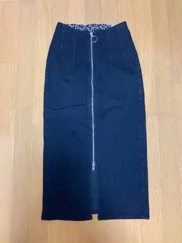 SOMETHING 데님 스커트 S 사이즈 블랙 SKT985