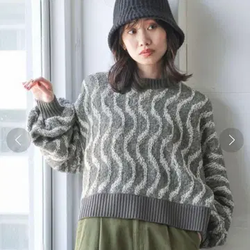 Niko and - 파일 자카드 니트 풀오버