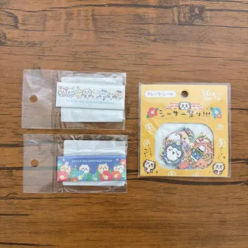 치이카와 (먼작귀) 시사 홀로그램 마그넷 2종과 프레이크 씰 3세트