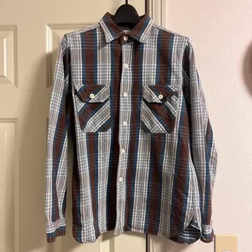 WAREHOUSE 체크 무늬 플란넬 셔츠 S