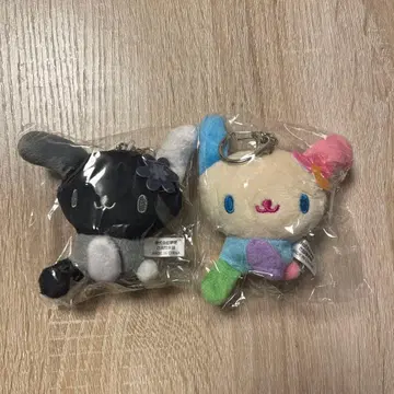 우사하나 봉제 인형 키링 앉아 세트