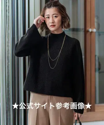 23구 2024AW 라메 울 하이넥 니트 38 다크 브라운