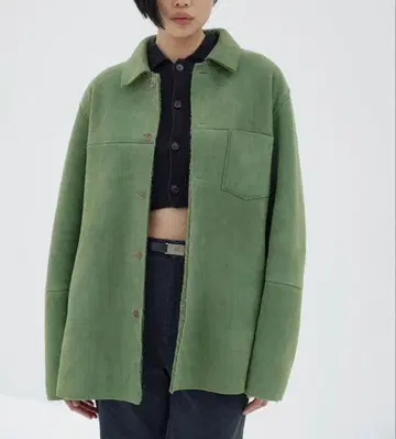 MERINO MOUTON SHIRT BLOUSON