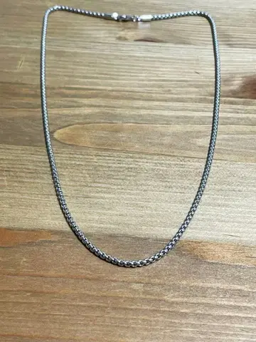 실버 체인 목걸이 미디엄 남성용 목걸이 액세서리