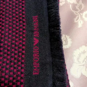 EMPORIO ARMANI 격자 무늬 머플러