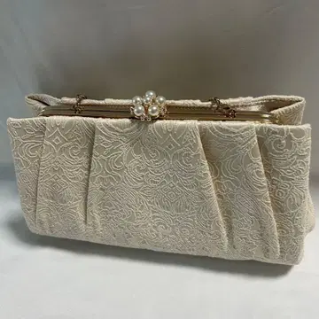 파티백 포멀 자카드 직물 숄더 클러치백