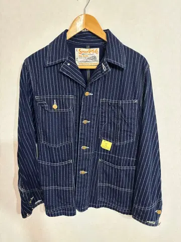 SUGAR CANE 슈가케인 워바쉬 스트라이프 커버올