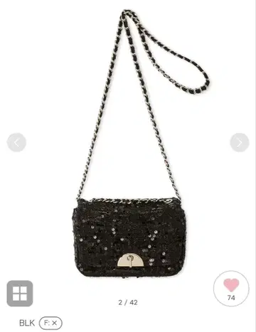 CELFORD 블랙 트위드 스몰 미니백