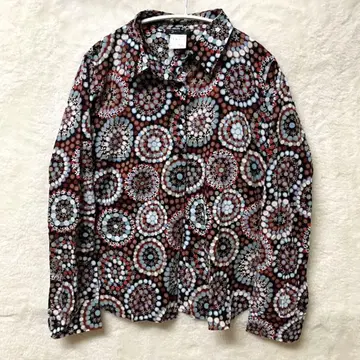 agnis b. 에네스베 다색 원형 무늬 긴팔 셔츠