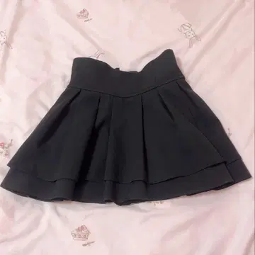 미셸 마카롱 슬림 레그 스커트 블랙 XS