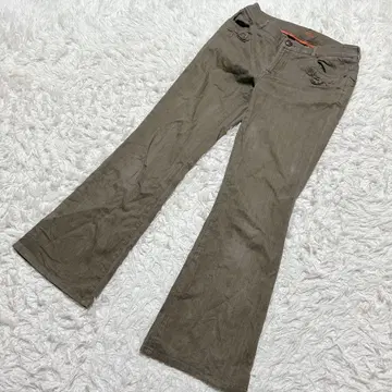 [ c6646 ] SCAPA 데님 청바지 플레어 브라운