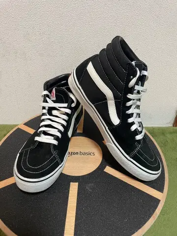 Vans 하이컷 스니커즈 블랙/화이트