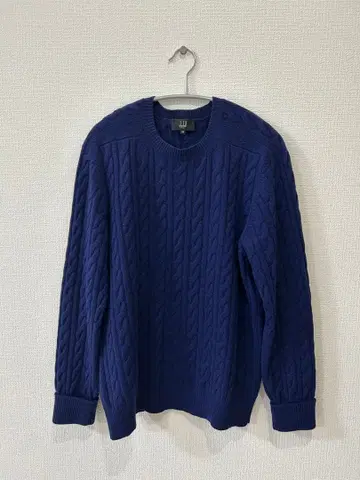 dunhill 네이비 케이블 니트 스웨터 M