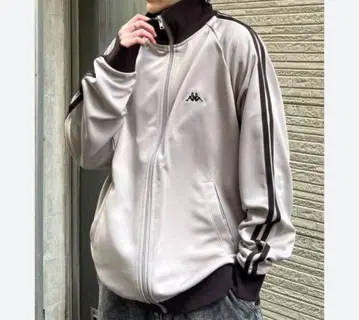 Kappa 집업 자켓 M 베이지 트랙 자켓