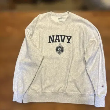 Champion 네이비 로고 리버스 위브