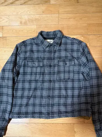 Coastal 그레이 계열 체크 플란넬 셔츠